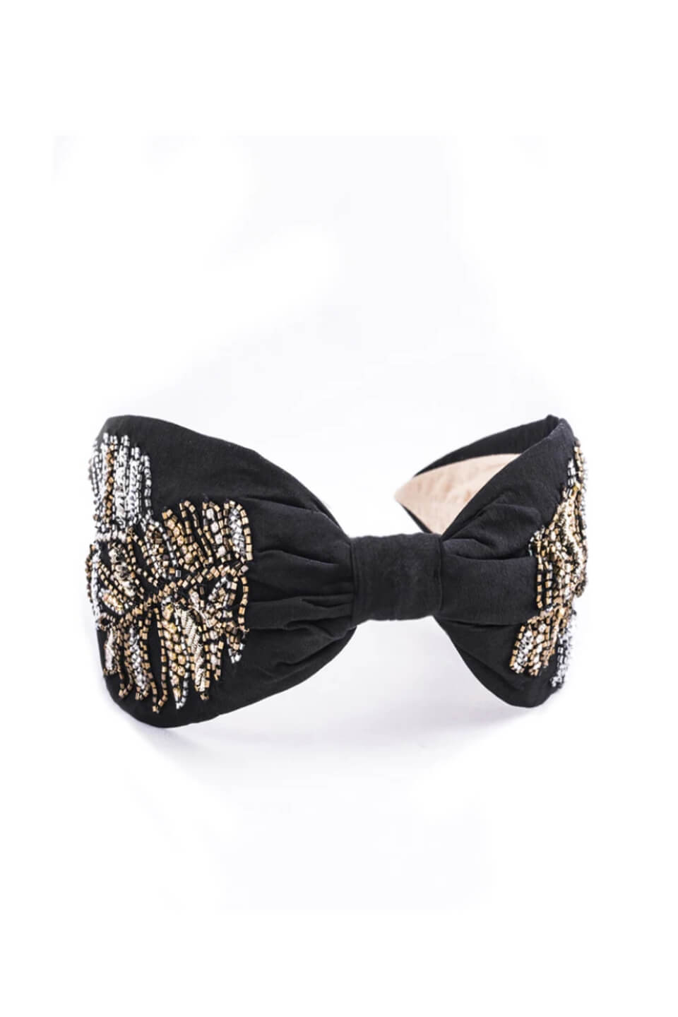 Black Crystal Branch Headband for Women elegant double layered crystal branch headband chic alloy  main image 2