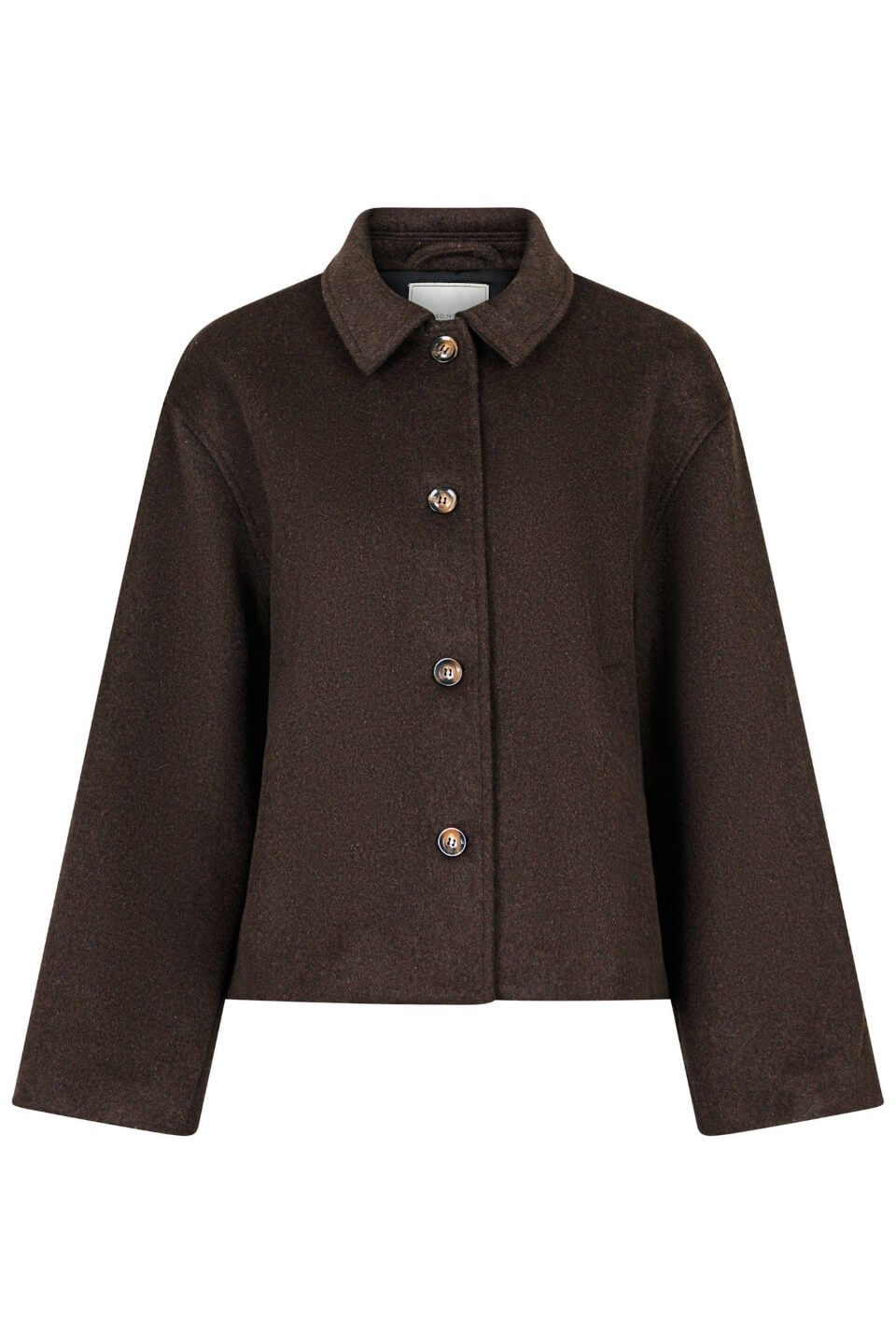 Korte mantel in trenchcoat-look in zwart | Witt