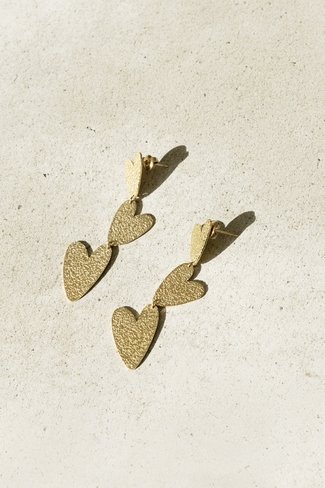 Amour Statement Earrings Gold Sweet Like You