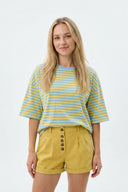 maxence-gestreepte-t-shirt-light-blue-yellow-sweet-like-you-modelfoto-vooraanzicht-1