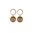 Leopard Coin Earrings