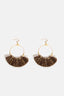 Tassel Lurex Oorbellen Bruin