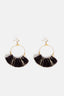 Tassel Lurex Oorbellen Zwart