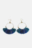 Tassel Lurex Oorbellen Blauw
