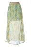 Gebloemde Split Maxi Rok