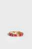 Brede Ronde Klik Armband Roze Paars