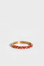 Thin Graphic Round Click Bracelet Red