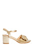Metallic Bow Heels