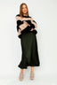 bovary-satijnen-midirok-neo-noir-donker-groen-model-vooraanzicht-4