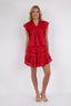 jayla-voile-top-rood-v-hals-mouwloos-model-vooraanzicht-8