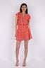 donna-voile-mini-rok-neo-noir-oranje-model-vooraanzicht-5