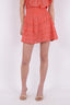 donna-voile-mini-rok-neo-noir-oranje-model-vooraanzicht-6