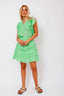 donna-voile-mini-rok-neo-noir-groen-model-vooraanzicht-4