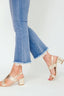 Bootcut Lace Denim Jeans Pants