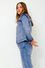 Ruffle Denim Jeans Jacket