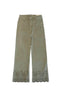 Broderie Denim Jeans Pants