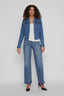Vineed Korte Denim Jeans Jas