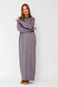 sandra-sweater-maxi-jurk-grijs-ribversieringen-sweet-like-you-model-vooraanzicht-1