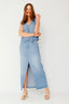 frankie-denim-maxi-rok-lichtblauw-neo-noir-model-vooraanzicht-1