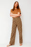 Leopard Denim Jeans Pants