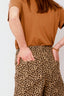 Leopard Denim Jeans Pants