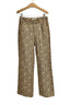Leopard Denim Jeans Pants