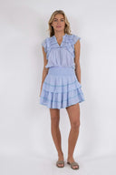 kenia-minirok-franjes-neo-noir-lichtblauw-model-vooraanzicht-3