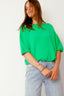 charline-sweater-korte-mouwen-groen-sweet-like-you-model-vooraanzicht-2