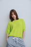 charline-sweater-korte-mouwen-fluo-geel-sweet-like-you-model-vooraanzicht-1