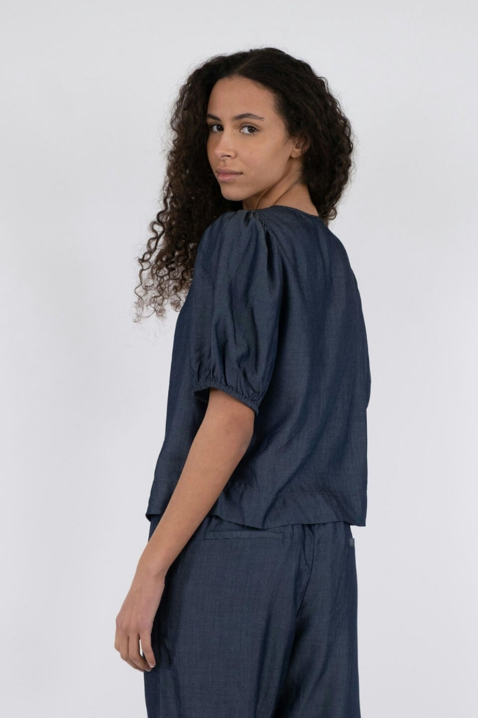 marno Bianca blouse（NAVY） Bianca top in Navy Star (XS) | Used, Secondhand,… | Noihsaf