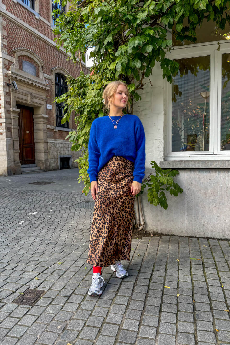Lola Maxi Skirt, Leopard Print, Sizes 34-42, Neo Noir
