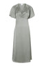 illana-satijnen-maxi-jurk-groen-pofmouw-v-hals-neo-noir-productfoto-vooraanzicht-1
