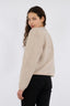 limo-fluffy-gebreide-cardigan-neo-noir-beige-model-achteraanzicht-1