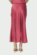 Bovary Satin Midi Skirt | Neo Noir