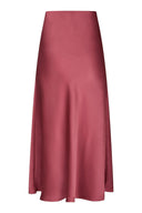 Bovary Satin Midi Skirt | Neo Noir