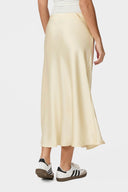 Bovary Satin Midi Skirt | Neo Noir
