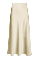 Bovary Satin Midi Skirt | Neo Noir