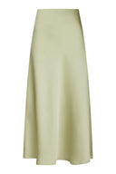 Bovary Satin Midi Skirt | Neo Noir