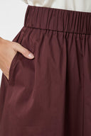 Yara Midi Poplin Skirt | Neo Noir
