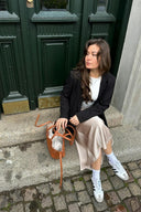 Vicky Satijnen Rok Champagne | Neo Noir