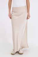 Vicky Satijnen Rok Champagne | Neo Noir