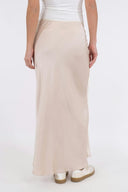 Vicky Satijnen Rok Champagne | Neo Noir