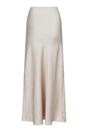 Vicky Satijnen Rok Champagne | Neo Noir