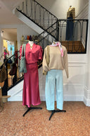 Vicky Satijnen Rok Cherry Pink | Neo Noir