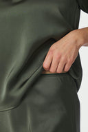 Vicky Satijnen Rok Deep Green | Neo Noir