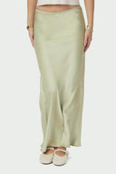 Vicky Satijnen Rok Mint Green