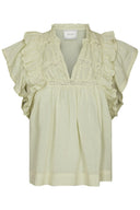 Jayla Voile V-Hals Top | Neo Noir