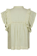 Jayla Voile V-Hals Top | Neo Noir