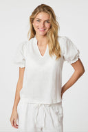 Odesa Linen Top | Neo Noir