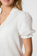 Odesa Linen Top | Neo Noir